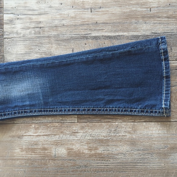 ROCK & ROLL Cowgirl "Rival Low Rise" Bootcut blingy rodeo jeans sz 24x32L euc - Picture 8 of 15